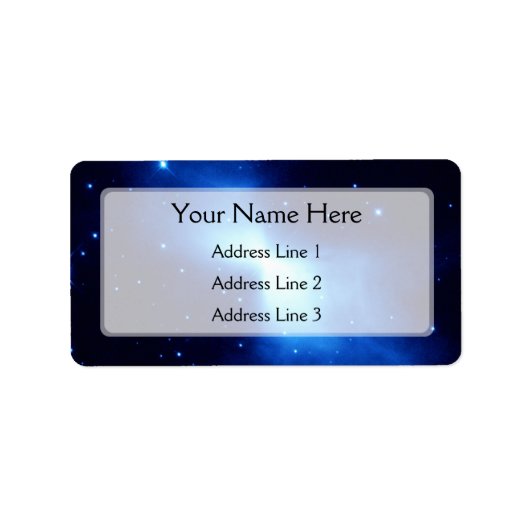 Boomerang Nebel (Hubble Telescope) Adressaufkleber (Vorne)