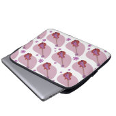 Boomerang Pink Gitarren Retro Fun Design Laptopschutzhülle (Vorne Knopf)