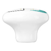 Boomerang-Plätze im Atomzeitalter Mitte des Jahrhu Keramikknauf (Seitenansicht)