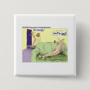 Boomerang Relagionships Funny Cartoon Geschenke & Button