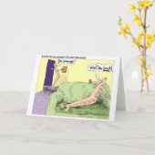 Boomerang Relagionships Funny Cartoon Geschenke &  Karte (Gelbe Blume)