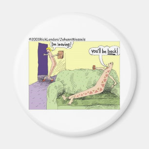 Boomerang Relagionships Funny Cartoon Geschenke & Magnet
