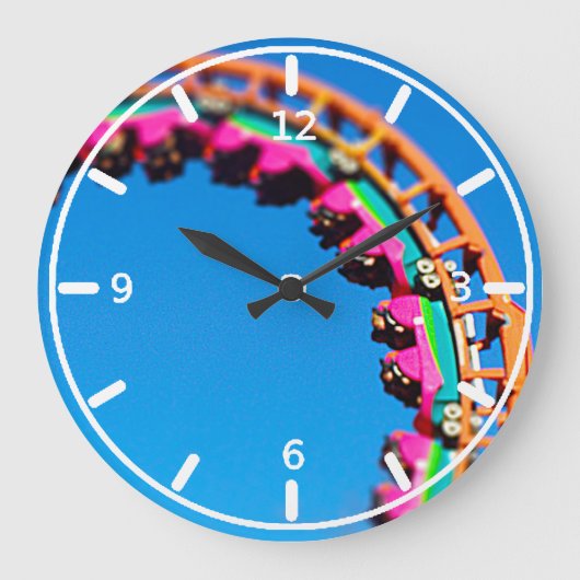 Boomerang Roller Coaster Worlds of Fun, KC Große Wanduhr (Vorderseite)