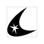 Boomerang & Star Gummistempel (Prägung)