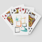 Boomerang Sternexplosion Mitte Jahrhundert Spielkarten (Rückseite)