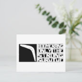 Boomerang Survive Postkarte (Stehend Vorderseite)