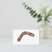 Boomerang Visitenkarte (Stehend Vorderseite)