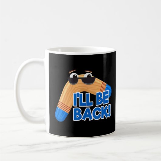 Boomerang wird wieder schnell fischen Boomerang Kaffeetasse (Links)