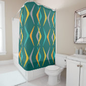 Boomerangs Aquamarin Duschvorhang (Beispiel)