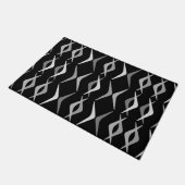 Boomerangs Black Gray Fußmatte (Schrägansicht)