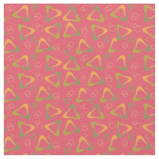 Boomerangs in Dreiecken Stoff (Nahaufnahme)