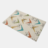 Boomerangs Sternexplosionen Mitte des Jahrhunderts Fußmatte (Schrägansicht)