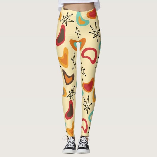 Boomerangs und Sterne Leggings (Vorderseite)