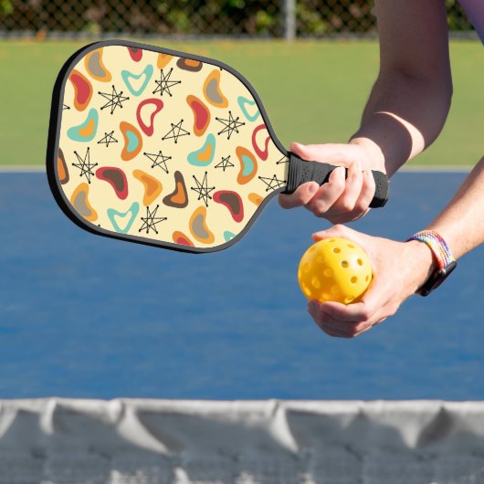 Boomerangs und Sterne Pickleball Schläger (InSitu)