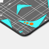 Boomerangs und Sterne Schreibtischunterlage (Ecke)
