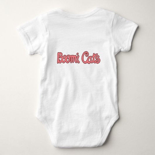 Boomi Cats Baby Strampler (Rückseite)