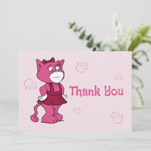 Boomi Cats Dankeskarte (Stehend Vorderseite)