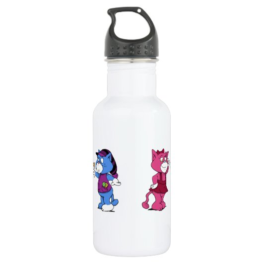 Boomi Cats Edelstahlflasche (Rückseite)