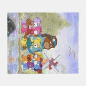 Boomi Cats Fleecedecke (Vorderseite (Horizontal))