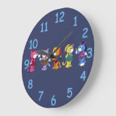 Boomi Cats Große Wanduhr (Winkel)