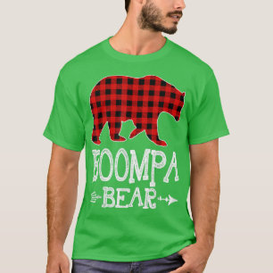 Boompa Bear Christmas Pajama Red Kariert Buffalo F T-Shirt