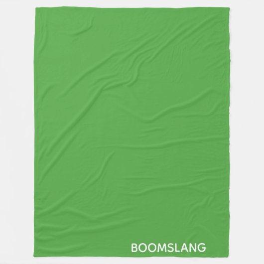 Boomslang grüne Farbe Fleecedecke (Vorderseite)