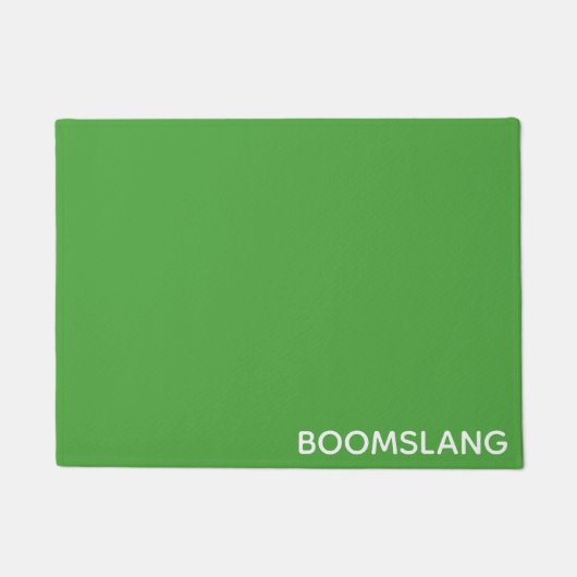 Boomslang grüne Farbe Fußmatte (Vorderseite)