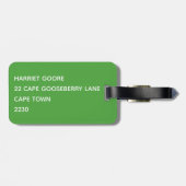 Boomslang grüne Farbe Gepäckanhänger (Rückseite horizontal)