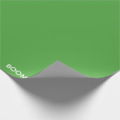 Boomslang grüne Farbe Geschenkpapier (Ecke)