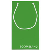 Boomslang grüne Farbe Kleine Geschenktüte (Rückseite)