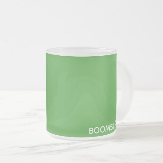 Boomslang grüne Farbe Mattglastasse (VorderseiteRechts)