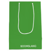 Boomslang grüne Farbe Mittlere Geschenktüte (Rückseite)