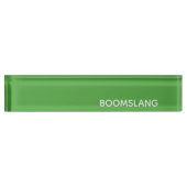 Boomslang grüne Farbe Namensplakette (Vorderseite)