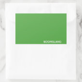 Boomslang grüne Farbe Rechteckiger Aufkleber (Tasche)