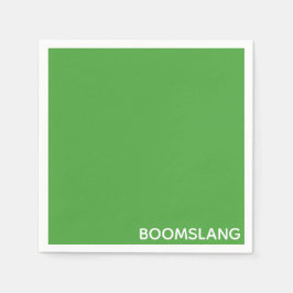 Boomslang grüne Farbe Serviette