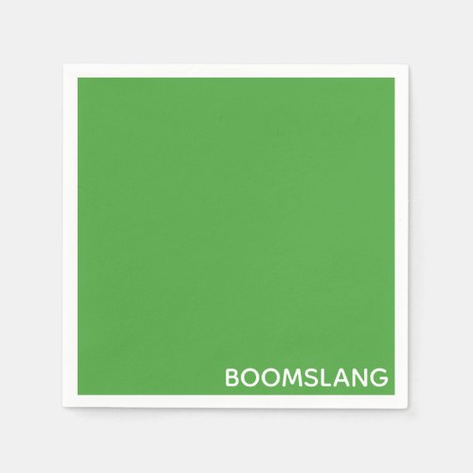 Boomslang grüne Farbe Serviette (Vorderseite)