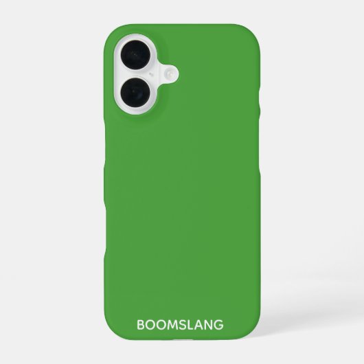 Boomslang grüner Farbname iPhone 16 Hülle (Rückseite)