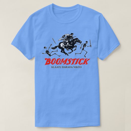 BOOMSTICK WIEDERHOLENDE WAFFEN DUNKEL T-Shirt (Design vorne)