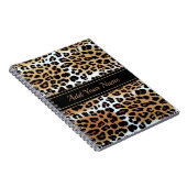 Boomy Elegant Stylish Leopard Print Individuelle N Notizblock (Rechte Seite)