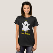Boonana Banana Ghost Beängstigende Niedliche Hallo T-Shirt (Vorne ganz)
