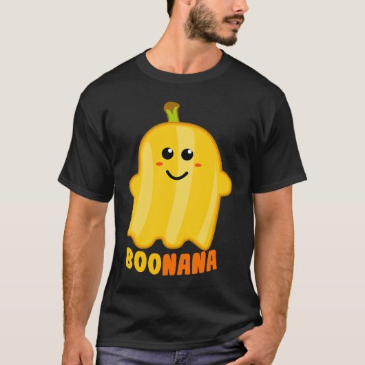 Boonana Banana Ghost Funny Scary Cute Halloween Co T-Shirt (Vorderseite)
