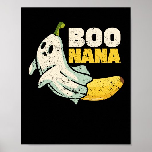 Boonana Cute ghost banana Halloween Poster (Vorne)