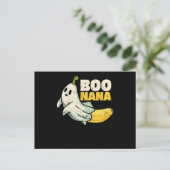 Boonana Cute ghost banana Halloween Postkarte (Stehend Vorderseite)