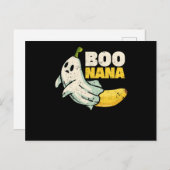 Boonana Cute ghost banana Halloween Postkarte (Vorne/Hinten)