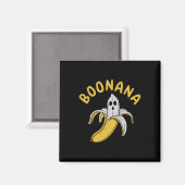 Boonana Funny Skeleton Inside Banana Quirky Magnet (Vorderseite/Rückseite)