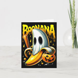 Boonana Ghost Nana Funny Halloween Kostümkunst Karte
