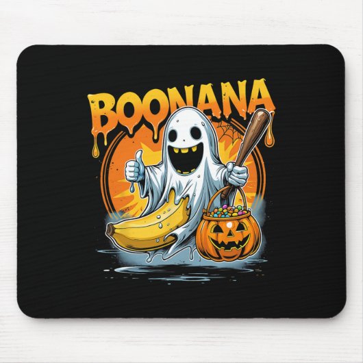 Boonana Ghost Nana Sell Funny Trick oder Treat Des Mousepad (Vorne)