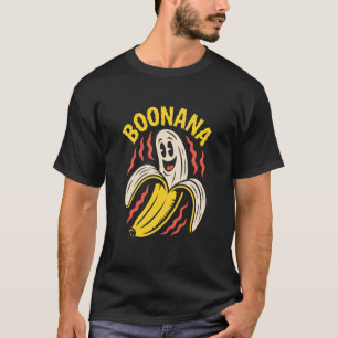Boonana Lustiger Bananen-Geist Gruseliger Hallowee T-Shirt