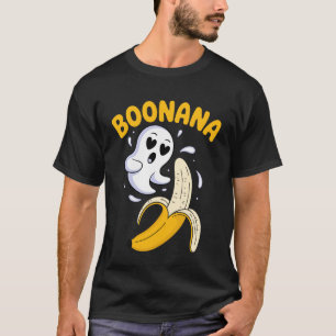 Boonana Lustiger Geist Banane Halloween Wortspiel T-Shirt