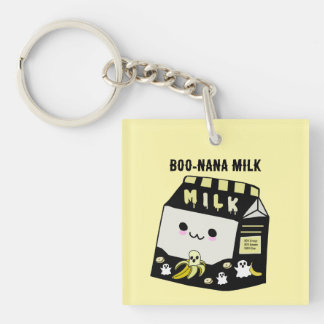 Boonana Milch doppelseitiger Acryl-Schlüsselanhäng Schlüsselanhänger